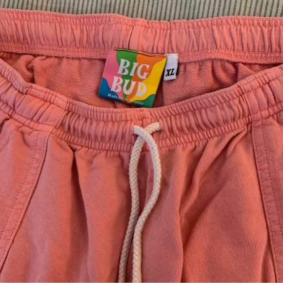 BIG BUD PRESS FLAMINGO PINK LIGHTWEIGHT SWEATPANTS - Picture 2 of 3